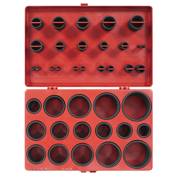 Sealey BOR419 Rubber O-Ring Assortment 419pc