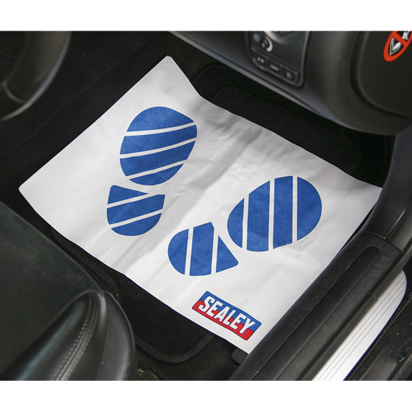 Sealey CCSET550 5-in-1 Disposable Car Interior Protection Kit - Display Box of 50