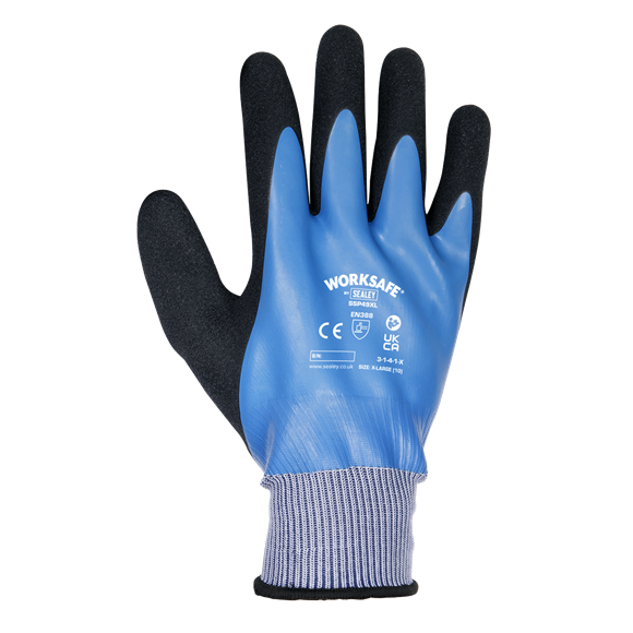 Sealey SSP49XL Automotive Waterproof Latex Gloves, X-Large - Pair