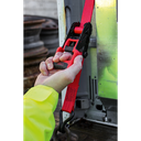 Sealey TD41248JD Ratchet Straps Polyester Webbing with J-Hooks 32mm x 4.9m 1200kg Breaking Strength - 2 Pairs