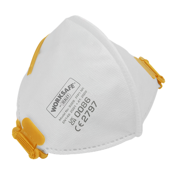 Sealey 9329/10 Fold Flat Mask FFP1 - Pack of 10