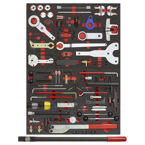 Sealey VS5100MK Diesel/Petrol Master Timing Tool Kit for VAG 59pc - Belt/Chain Drive