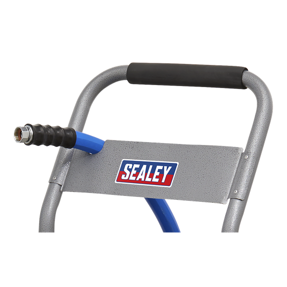 Sealey HRKIT30 Heavy-Duty Hose Reel Cart with 30m Heavy-Duty Ø19mm Hot & Cold Rubber Water Hose