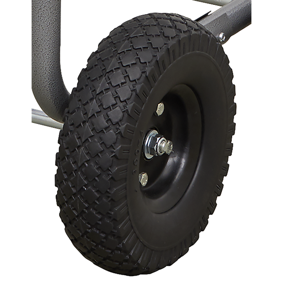 Sealey HRKIT30 Heavy-Duty Hose Reel Cart with 30m Heavy-Duty Ø19mm Hot & Cold Rubber Water Hose