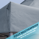 Sealey Dellonda Premium 3x6m Pop-Up Gazebo & Side Walls with Carry Bag, Stakes & Weight Bags - Grey