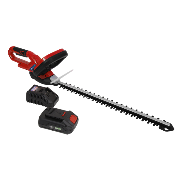 Sealey CHT20VCOMBO2 SV20 Series 52cm Cordless Hedge Trimmer 20V 2Ah with Battery & Charger