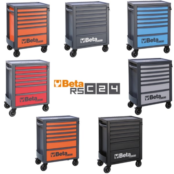 BETA Tools RSC24/7 Mobile roller cab with 7 drawers