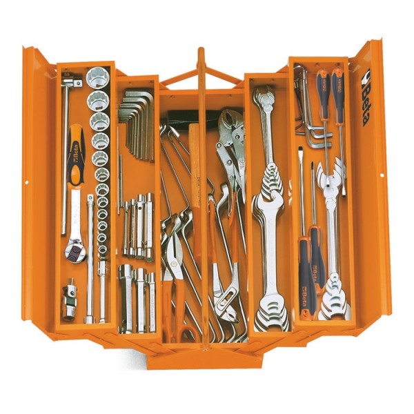 BETA Tools C20 - C20L - 2120 Five-section cantilever tool box, made from sheet metal