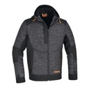 BETA Tools 7637G Technical fleece sweatshirt with softshell fabric inserts