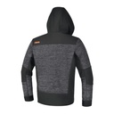 BETA Tools 7637G Technical fleece sweatshirt with softshell fabric inserts