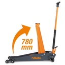 BETA Tools 3030H/2T High-lift hydraulic jack, 2 t, with 6 wheels