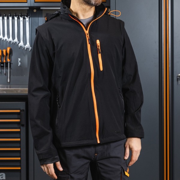 BETA Tools 7669N Stretch work jacket lightweight multi pocket 4-Way Stretch Removeable Sleeves XS-XXXL