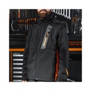 BETA Tools 7659N Softshell jacket with detachable hood and sleeves waterproof windproof breathable TPU membrane S-XXXL