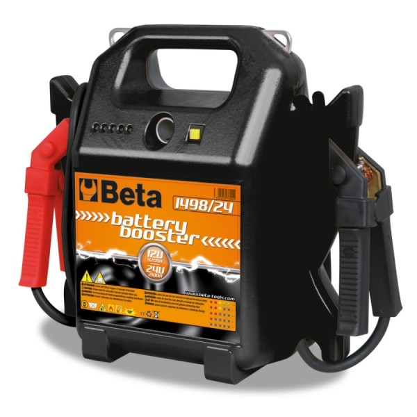 BETA Tools 1498/24 Portable car and commercial vehicle starter, 12-24V Pickup current: 4200A (12V) - 2100A (24V)