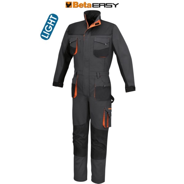 BETA Tools 7865G Work overalls, lightweight New design - Improved fit, Knee pad inserts XS-5XL