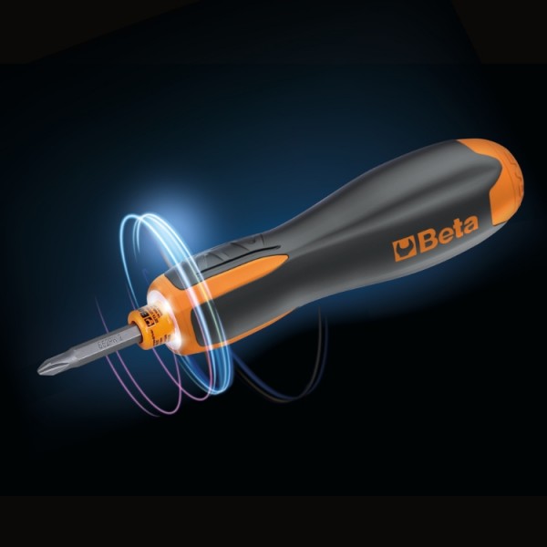 BETA Tools 1210E/GE Evox-E electric screwdriver 250rpm >12 Nm, 1/4" magnetic bit holder, USB-C, 6x LED