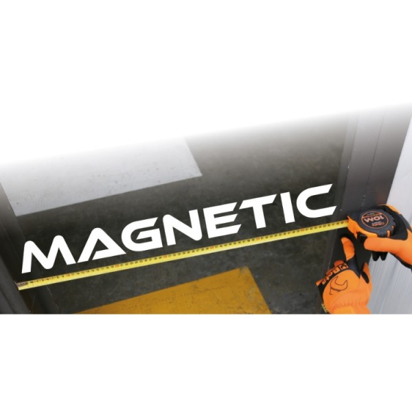 BETA Tools 1691MG Steel Measuring tapes with fixed magnets, Shock-resistant ABS casings, Precision class: II