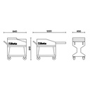 BETA Tools C25 Tank Tool Trolley on Castors / Shelf / Foldaway lid / Drawer
