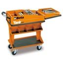 BETA Tools C25 Tank Tool Trolley on Castors / Shelf / Foldaway lid / Drawer