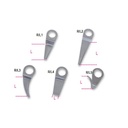 BETA Tools 1938R/L L1 - L5 Short Straight Blades 1938 windscreen removers