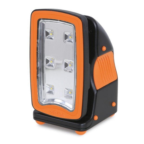 BETA Tools 1838FLASH Rechargeable, ultracompact spotlight, 720 lumens, battery & cable 85x100x155 mm