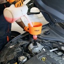 BETA Tools 1758RD Coolant funnel with quick couplings, 1600 ml capacity, with non-return valve, to avoid air bubble formation