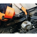 BETA Tools 1758RD Coolant funnel with quick couplings, 1600 ml capacity, with non-return valve, to avoid air bubble formation