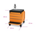 Beta Tools 2258N-O Heavy-duty creeper with tool chest, 3 drawers on castors
