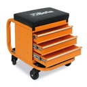 Beta Tools 2258N-O Heavy-duty creeper with tool chest, 3 drawers on castors