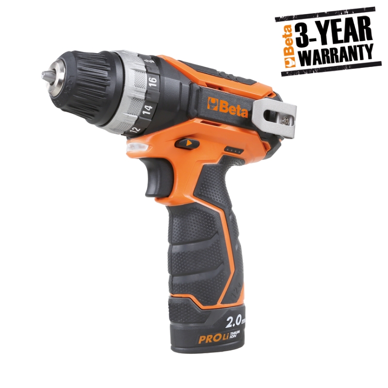 Beta Tools 1972/12 Ultracompact drill, 12V (Available only in EMEA regions)