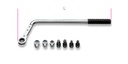 Beta Tools 1477K/7 Kit with bent reversible ratcheting wrench and bits