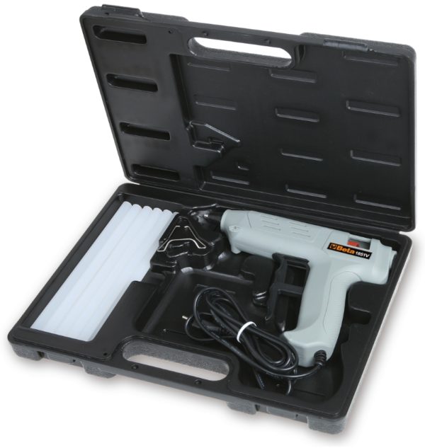 Beta Tools 1851VK Hot glue gun with 12 thermofusible glue sticks in case