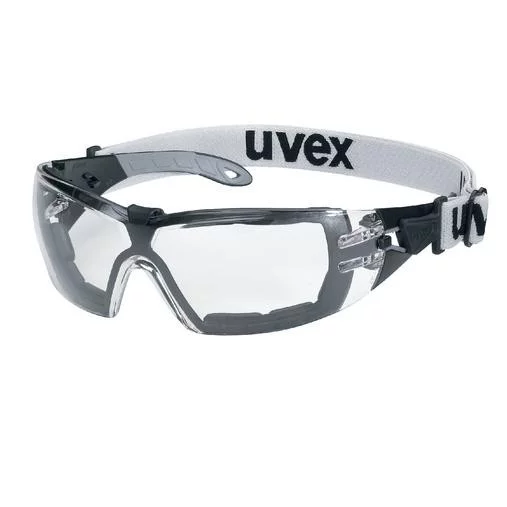 uvex pheos guard spectacles, PPE safety that looks the part, modern safety spectacles with a fashionable design and duo-spherical lens technology, 100 % metal-free