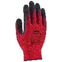uvex unigrip PL 6628 RD PE knitted PPE safety gloves with rough latex coating cut protection 