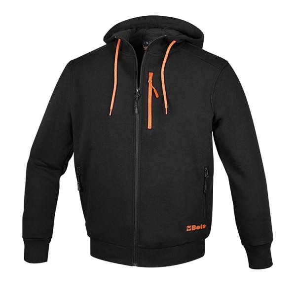 BETA 7665N Hoodie, long-zipped