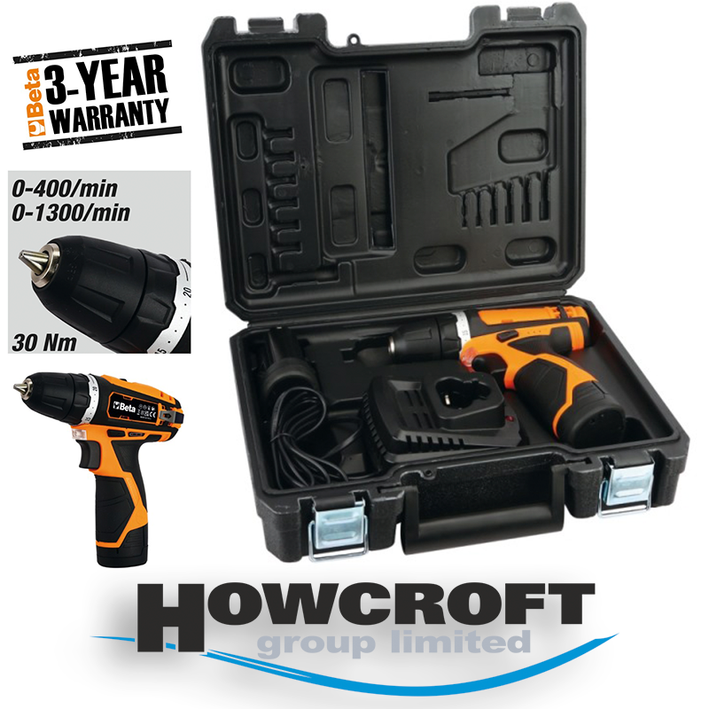 BETA Tools 1972/K12V-10 Ultracompact drill, 12V