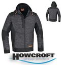 BETA Tools 7637G Technical fleece sweatshirt with softshell fabric inserts