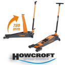 BETA Tools 3030H/2T High-lift hydraulic jack, 2 t, with 6 wheels