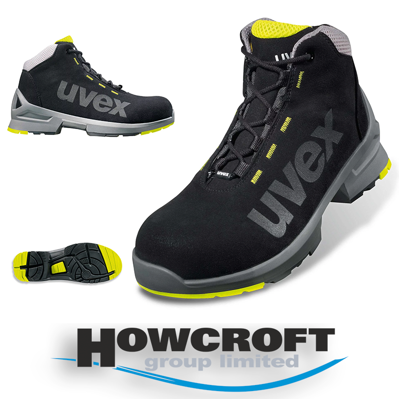 uvex 85458 1 S2 SRC Safety Boots Metal-Free ESD Cert Microsuede UK 3-16