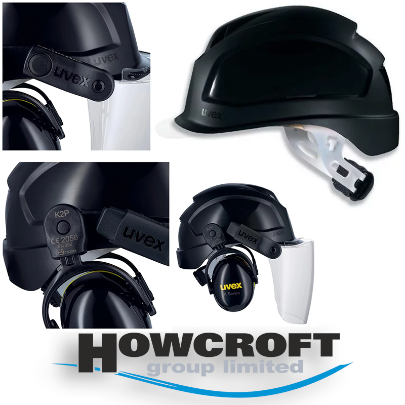 uvex 9770931 pheos E-S-WR 3D PPE suspension harness safety helmet hard hat x6 Colours Available - Black / White / Yellow / Red / Blue / Grey