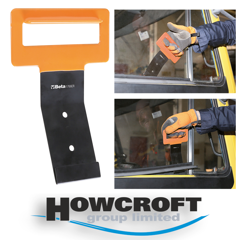 Beta Tools 1766ER Window trim removal tool with handle, allows window trims to be easily removed, with no risk of damage