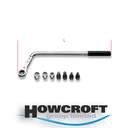 Beta Tools 1477K/7 Kit with bent reversible ratcheting wrench and bits