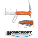 Beta Tools 1778X Knives for nautical maintenance, stainless steel blades, aluminum handles in case