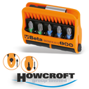 Beta Tools 860MIX/A10 Set of 10 bits with magnetic bit holder in plastic case