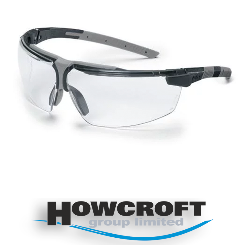 uvex i-3 supravision plus PPE safety glasses spectacles, clear lens. Cert: EN 166 / EN 170 UV filters, UV400