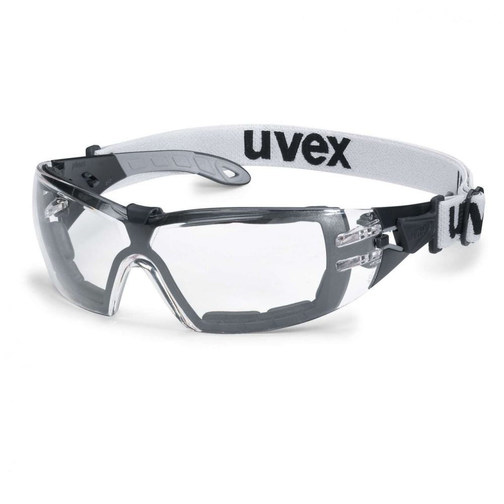 uvex 9192680 pheos guard (narrow version) black/grey clear supravision extreme PPE Safety Glasses