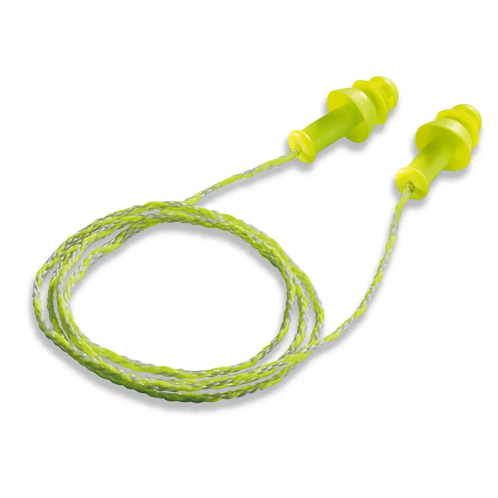 uvex whisper+ reusable corded plug in mini box (cardboard) Complete with hygiene box for easy storage between uses. PPE Hearing Protection. 50 pairs