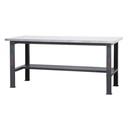 Beta Tools C58BC-X2,1 Simple workbench with worktop made from stainless steel coated MDF, 2.1 m long