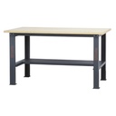 Beta Tools C58BC-W1,6 Simple workbench with wood worktop, 1.6 m long