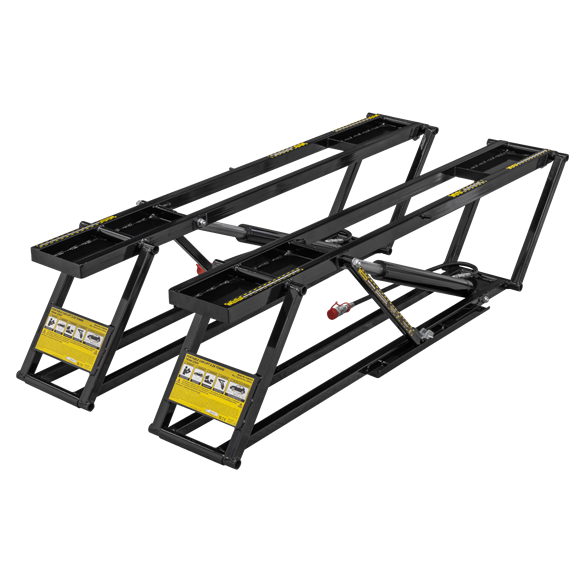 Sealey CLM2250 Automotive Portable Powered Car Vehicle Lift 2.25 Tonne with blocks - 75mm low clearance height